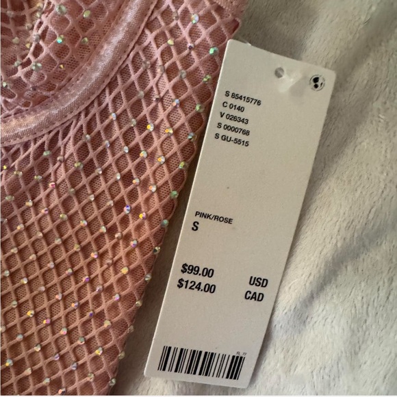 Elegant Pink Bustier Top - Picture 3 of 4